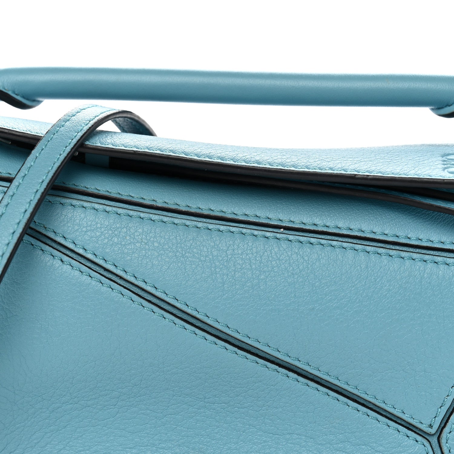 Loewe Calfskin Mini Puzzle Bag Light Blue 1943551 – FASHIONPHILE