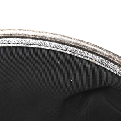 Chanel Metallic Goatskin Quilted Frame Clasp Flap Clutch Silver Gold 10 of 12