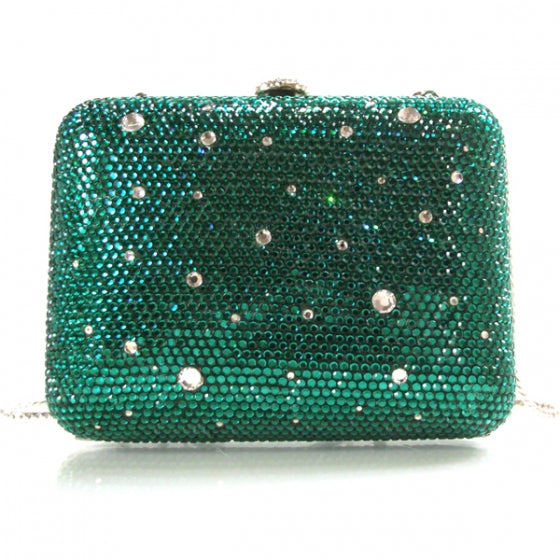 Swarovski Crystal Minaudiere Monet Green