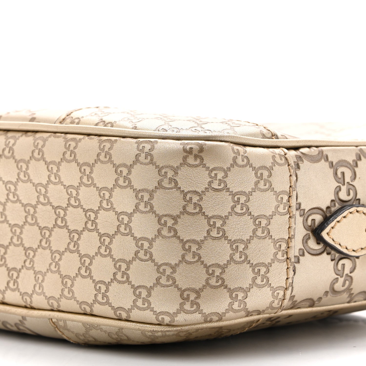 Gucci Guccissima Mini Bree Messenger Bag Gold 10 of 17