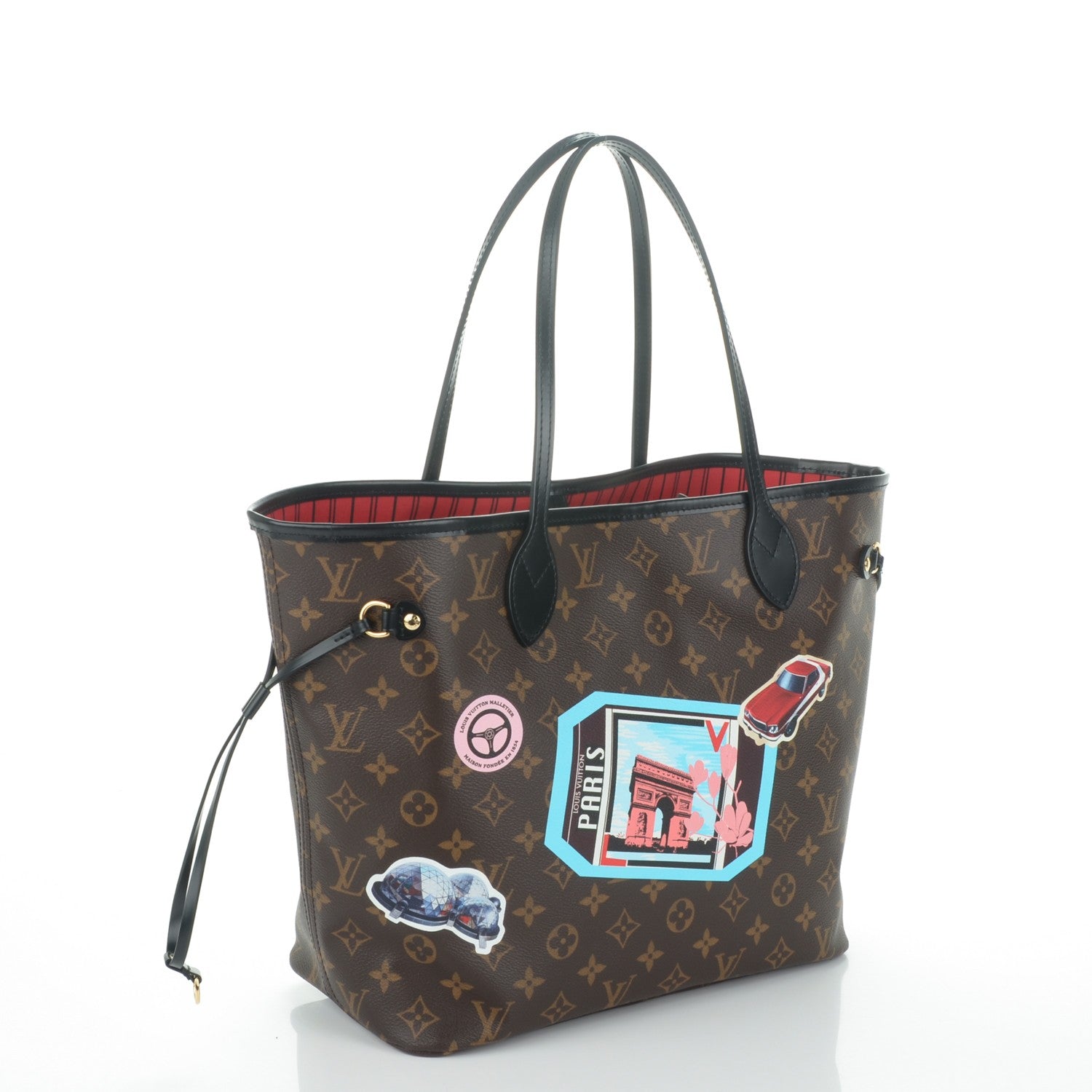 Louis Vuitton Monogram World Tour Neverfull MM 4 of 9