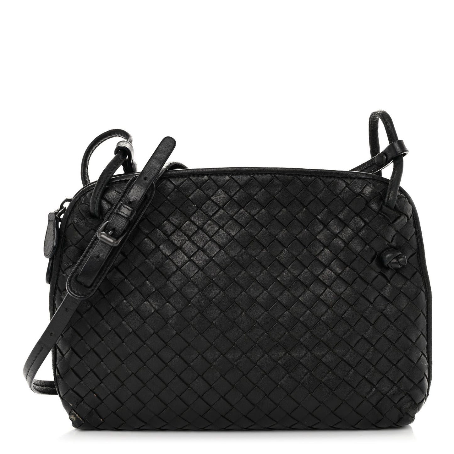 Nappa Intrecciato Nodini Bag Black