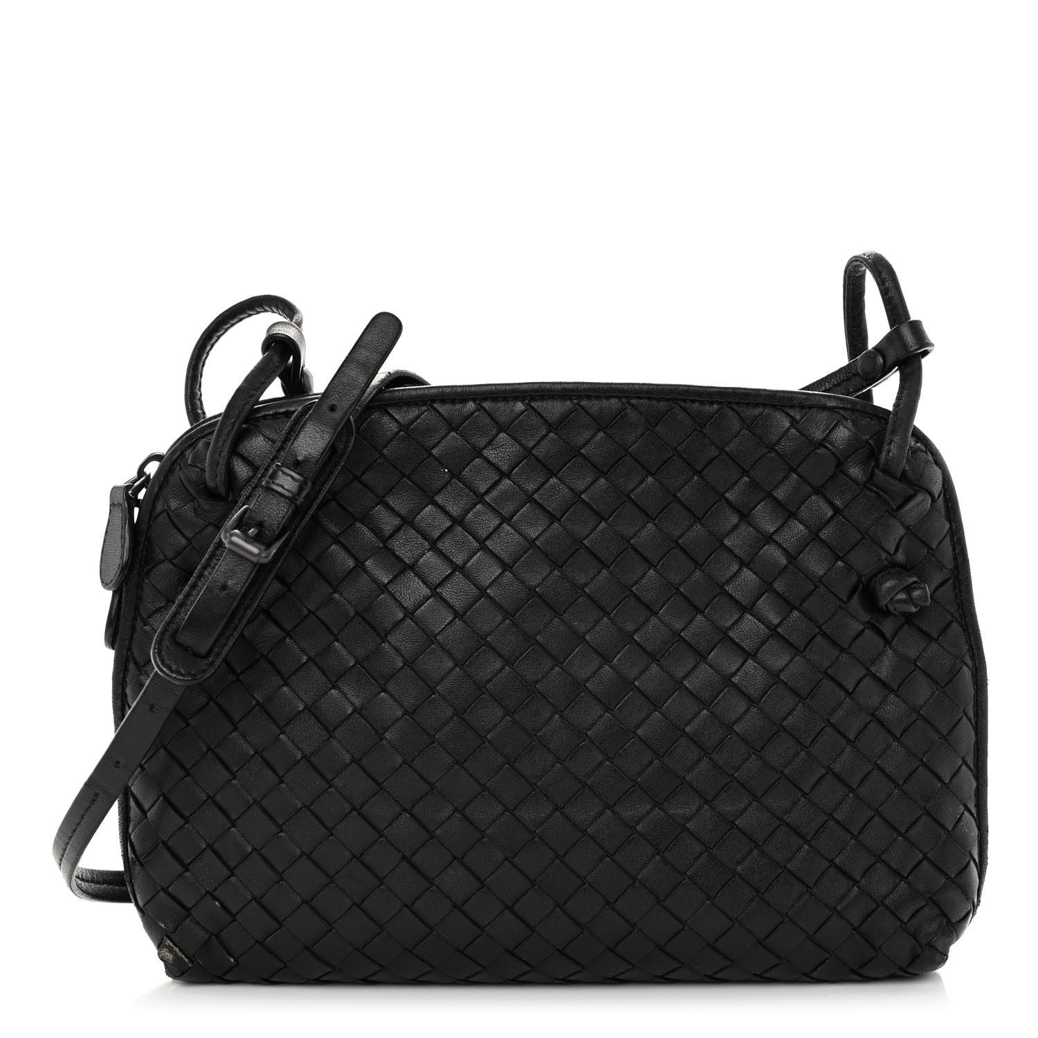 Bottega Veneta Nappa Intrecciato Nodini Bag Black 1 of 9