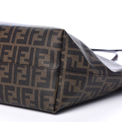 Fendi Zucca Spalmati Medium Roll Tote Tobacco Fuxia 9 of 11