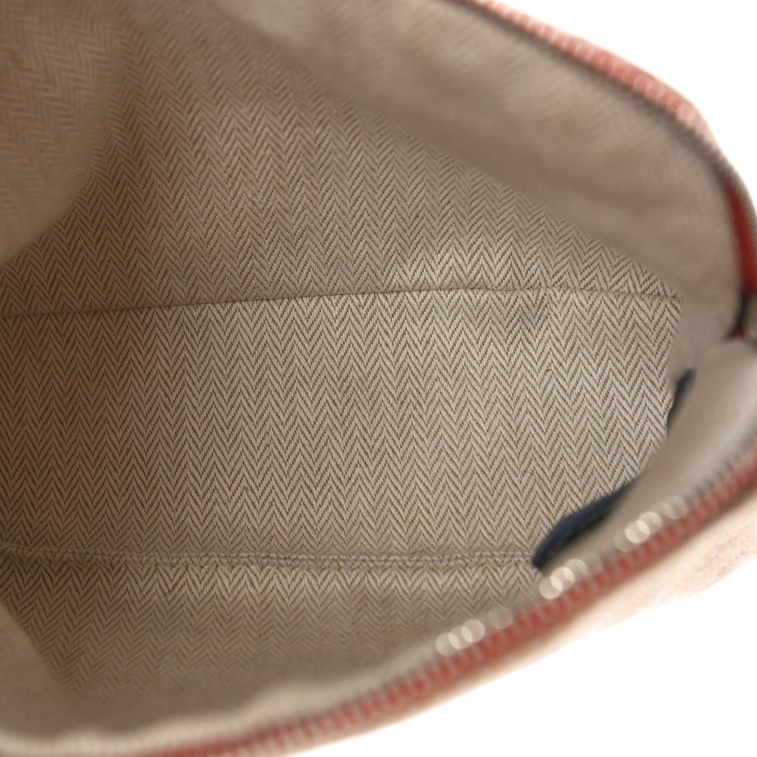 Hermes Cotton Canvas Crazy H Mini Bolide Case Orange Ficelle 5 of 9