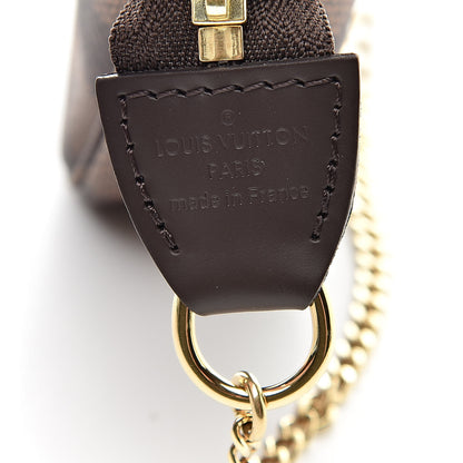 Louis Vuitton Damier Ebene Mini Pochette Accessories 6 of 8