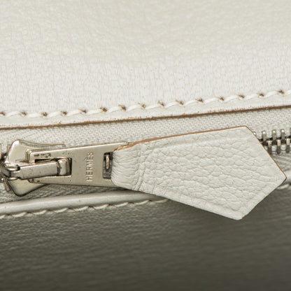 Hermes Epsom Candy Birkin 35 Lime Gris Perle 21 of 24