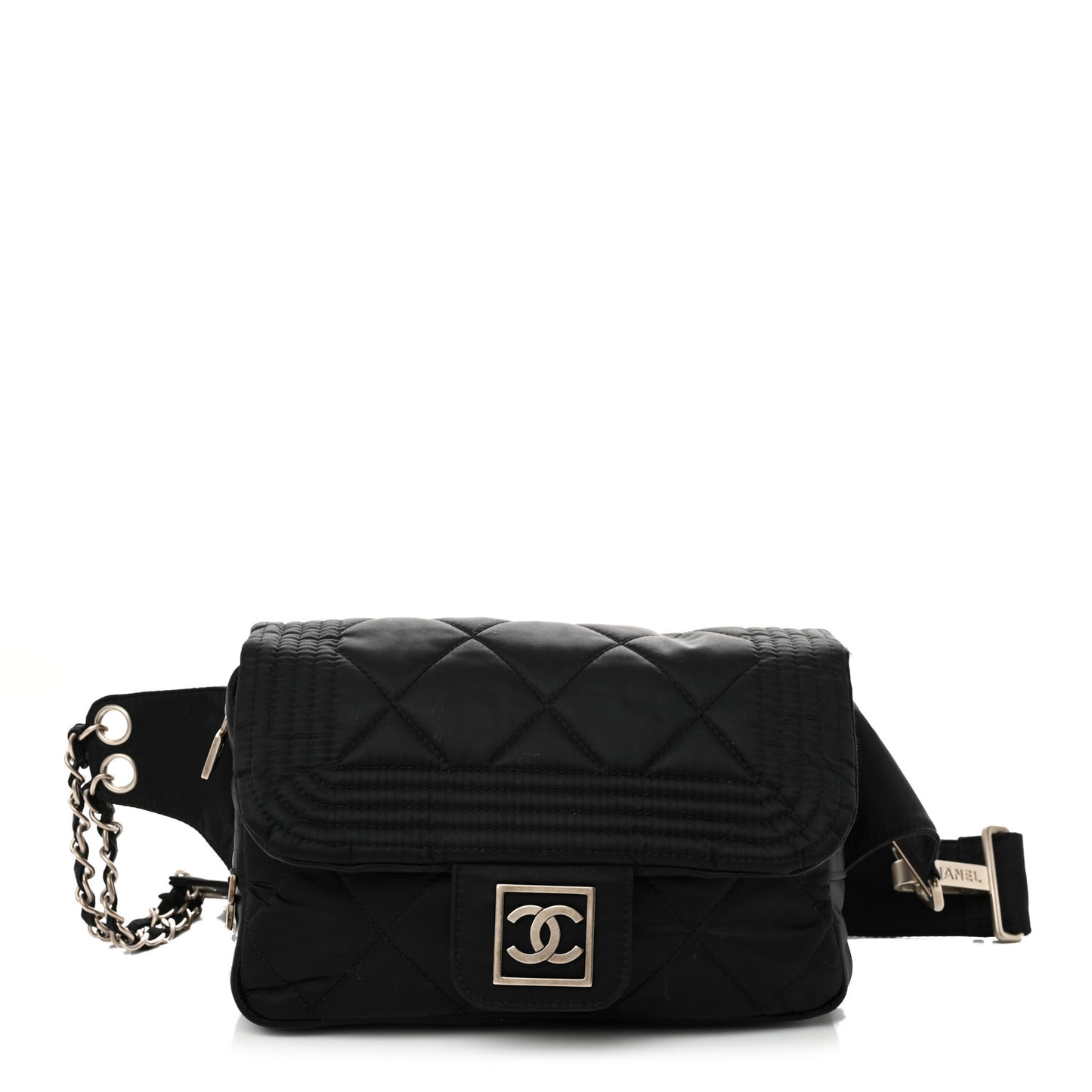 Nylon Ski Sport Belt Bag Black