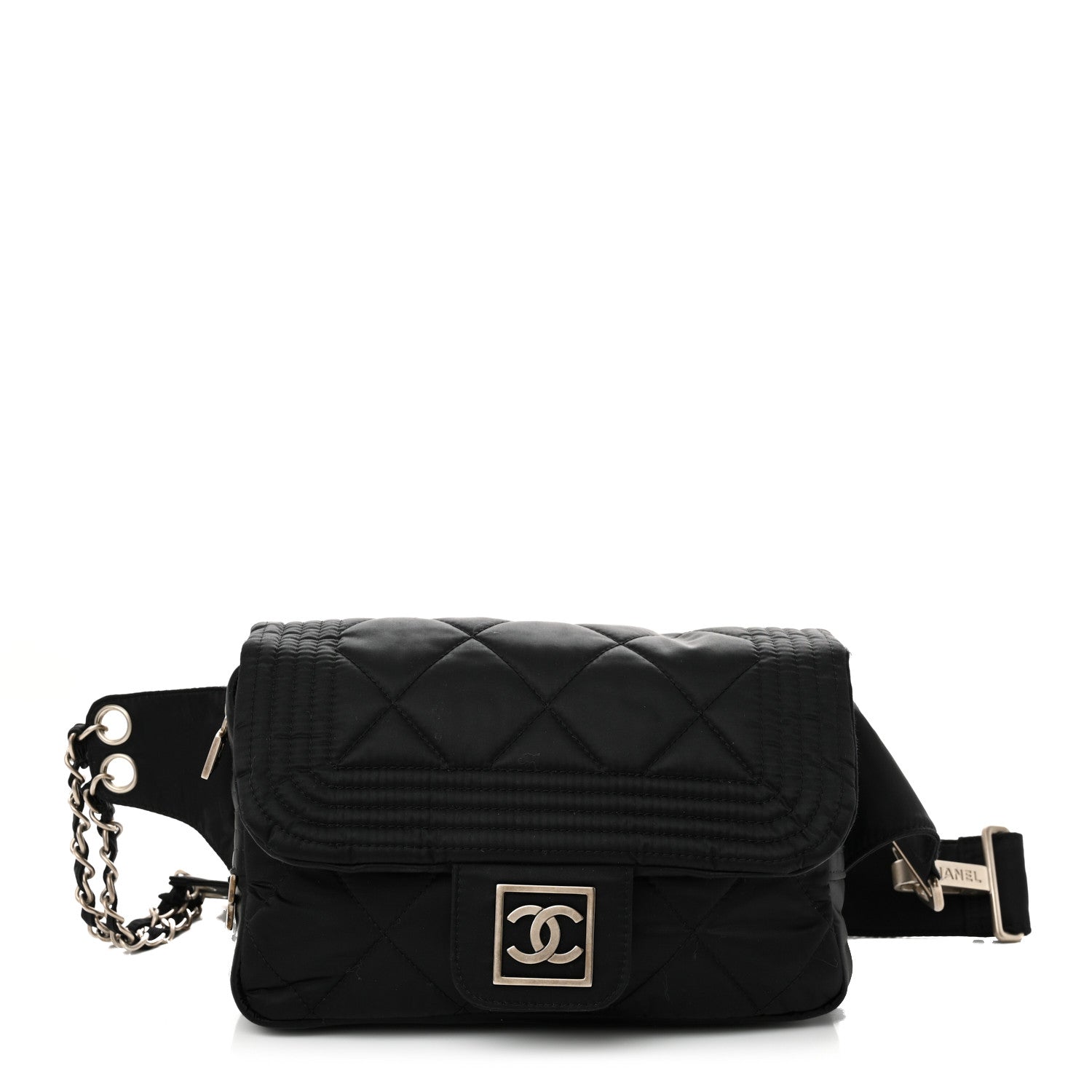 Chanel Nylon Ski Sport Belt Bag Black 1 of 11