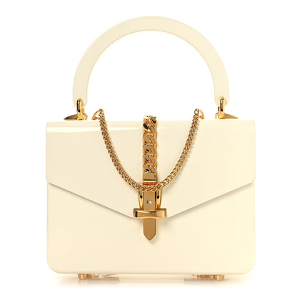 Gucci Plexiglass Mini Sylvie 1969 Top Handle Bag Ivory 1 of 13