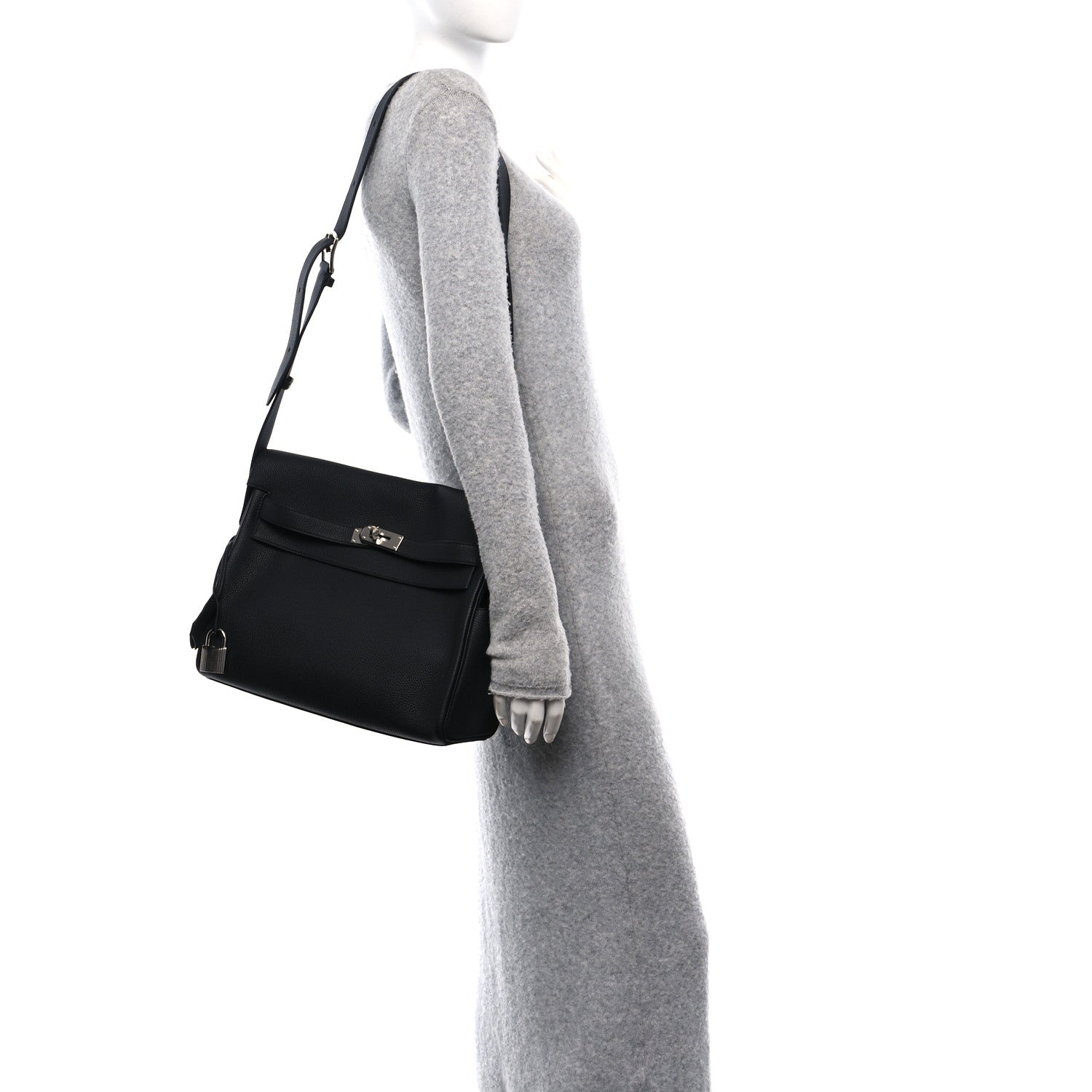 Hermes Togo Kelly Messenger GM Black 2 of 11