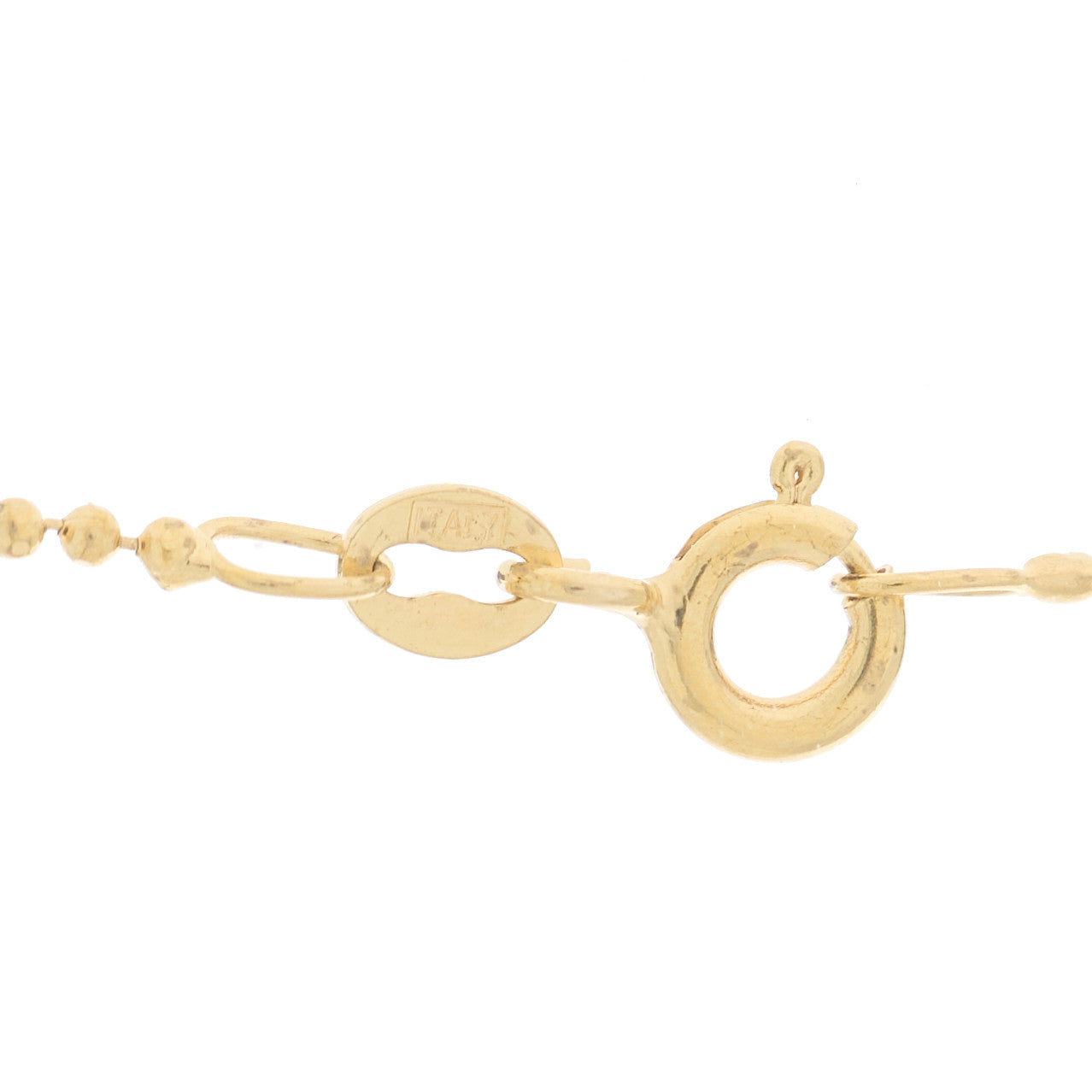18K Yellow Gold Mini Heart Charm Pendant Necklace