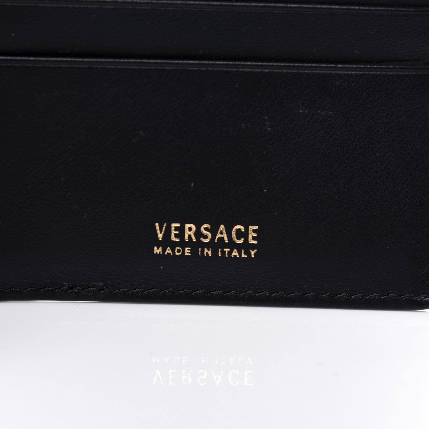 Versace Nappa Logo Bi-Fold Wallet Black 6 of 12