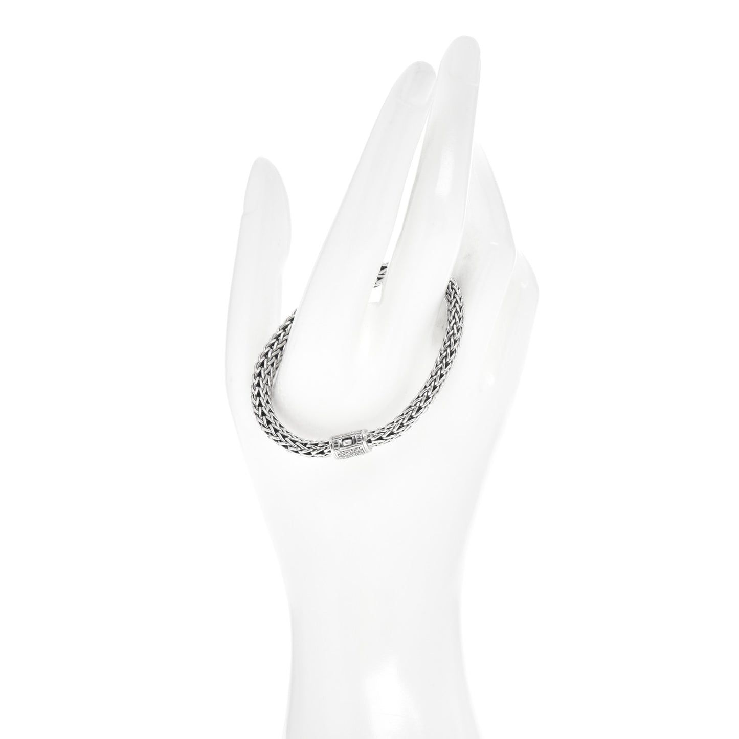 Sterling Silver Diamond 6.5mm Classic Chain Bracelet