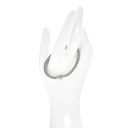 John Hardy Sterling Silver Diamond 6.5mm Classic Chain Bracelet 2 of 4