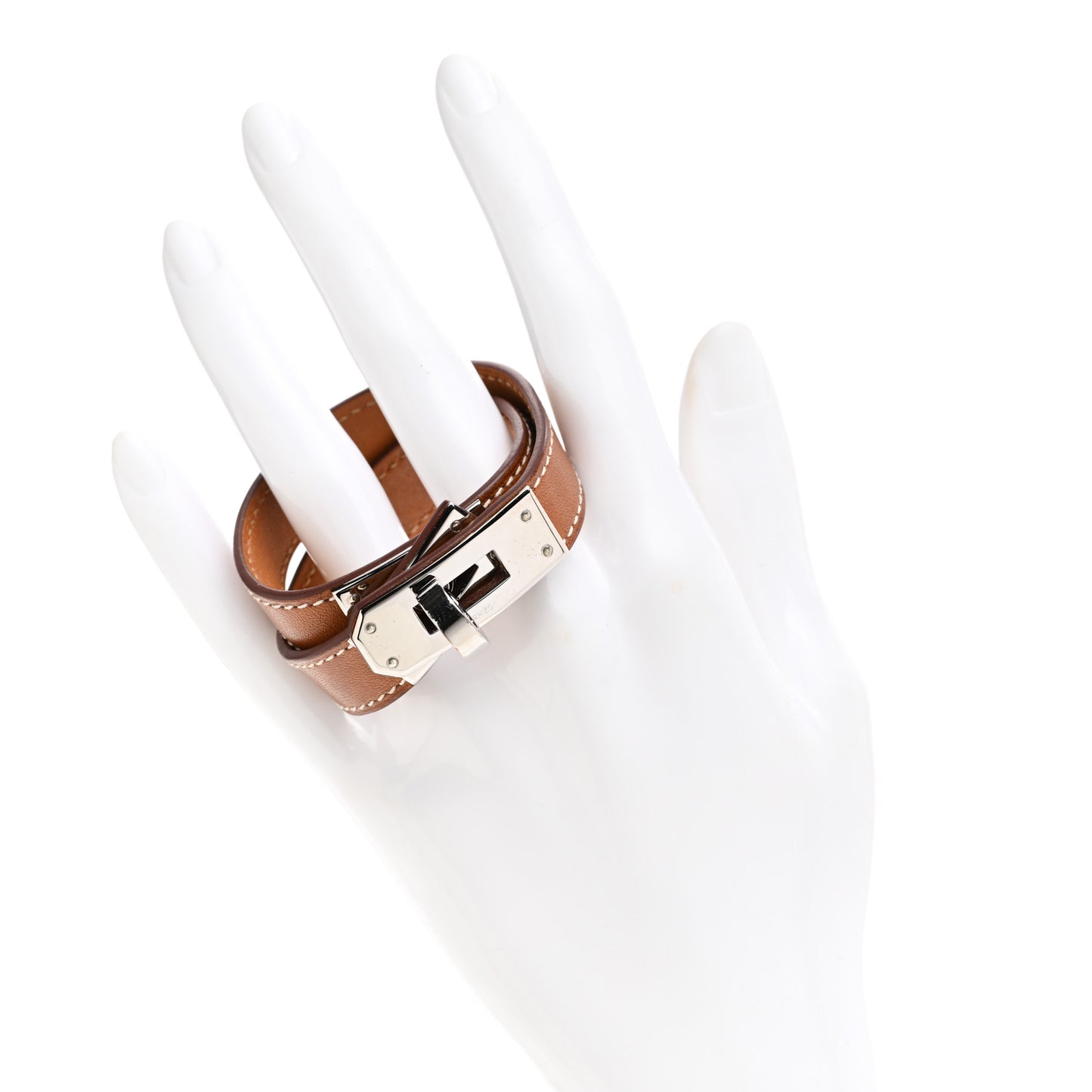 Barenia Kelly Double Tour Bracelet XS Fauve