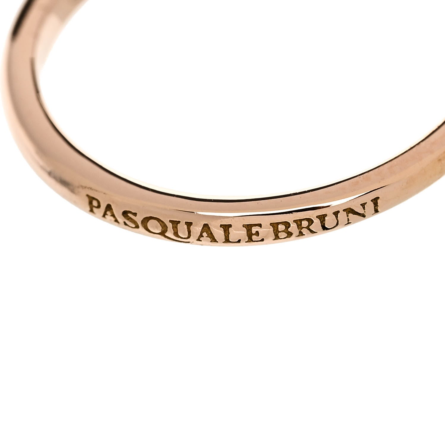 Pasquale Bruni 18K Rose Gold Diamond Green Agate Petit Joli Ring 54 6.75 5 of 6