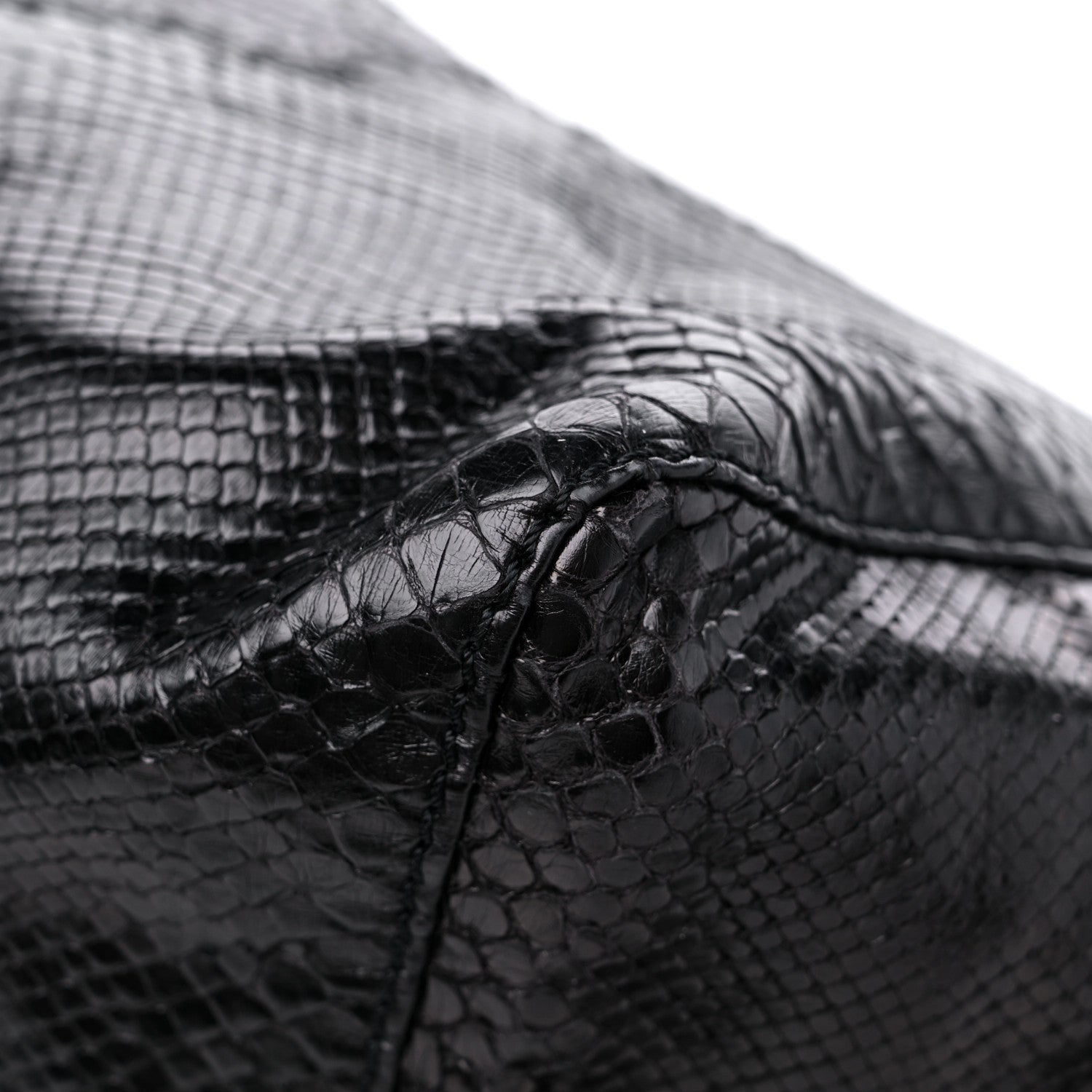 Jimmy Choo Snakeskin Shoulder Bag Black 9 of 10