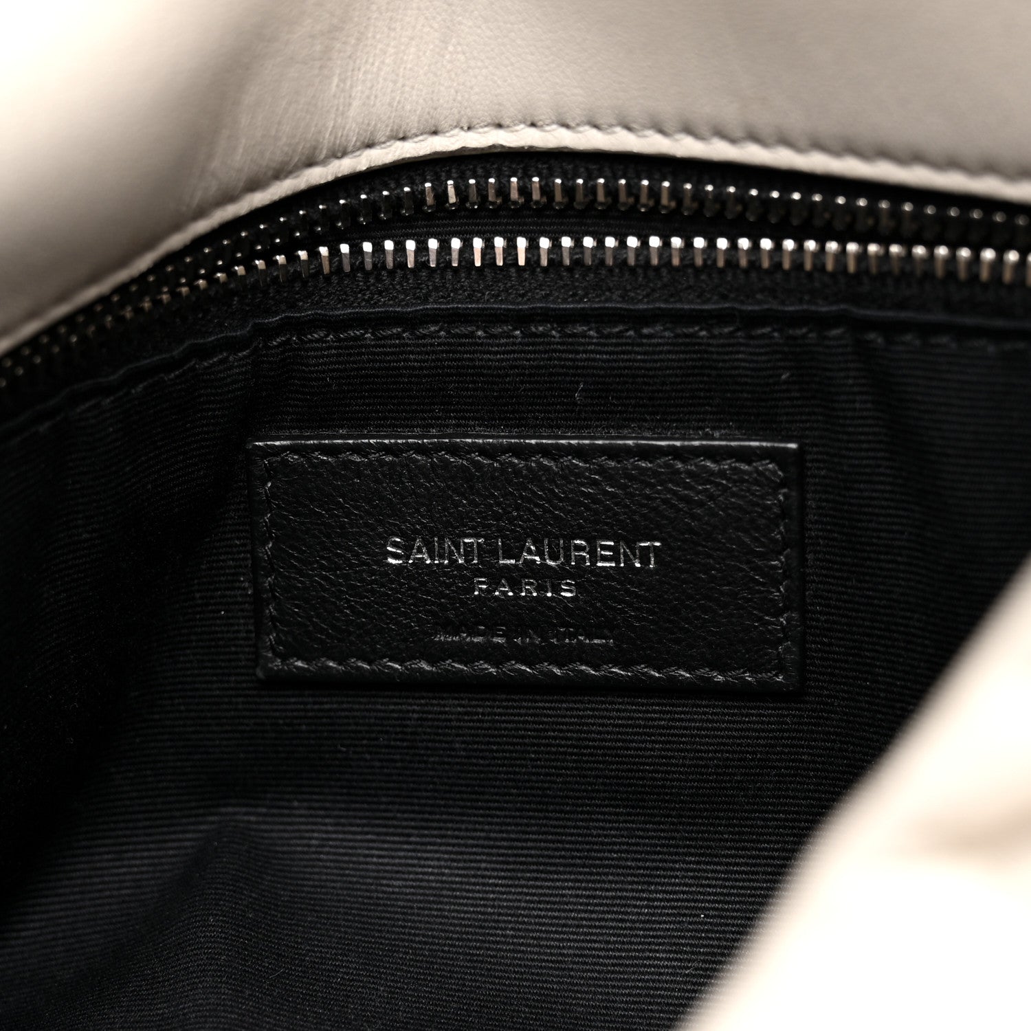 Saint Laurent Lambskin Quilted Small Loulou Puffer Monogram Chain Satchel Crema Soft 6 of 11