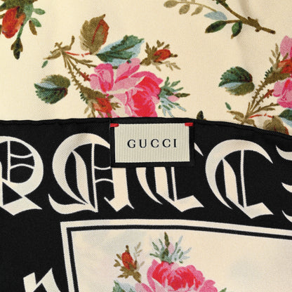 Gucci Silk Flower Print Scarf 2 of 3
