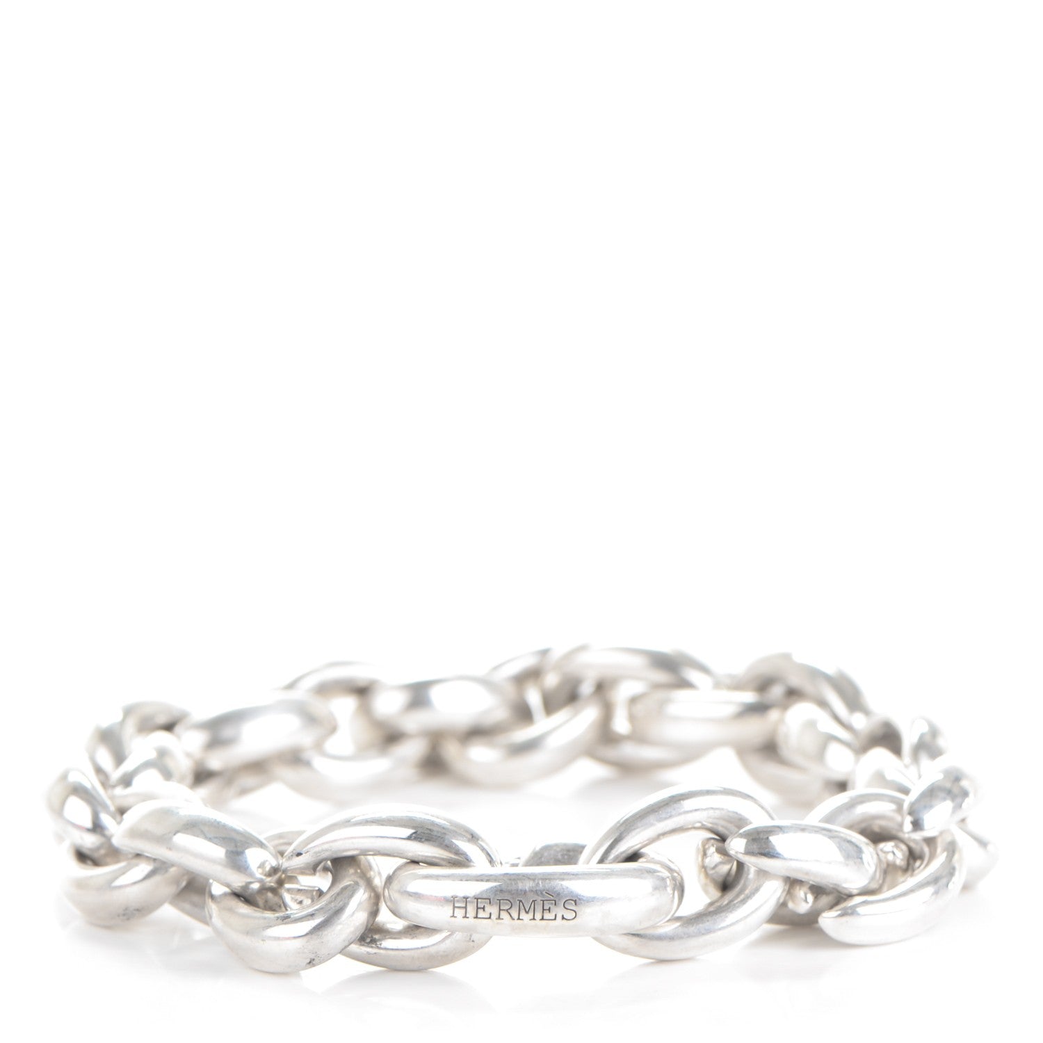 Hermes Sterling Silver Acrobat Bracelet 1 of 4