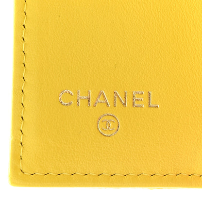 Chanel Caviar Quilted Double Flap Wallet Yellow 9 of 11