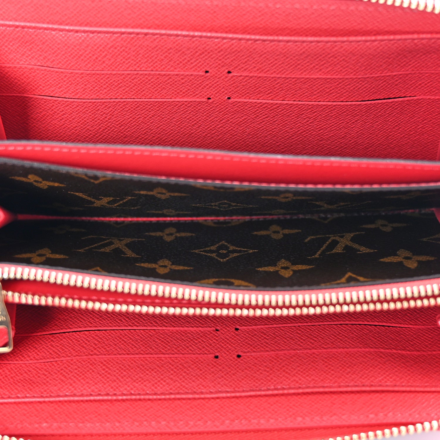 Louis Vuitton Monogram Retiro Zippy Wallet Cherry 5 of 11