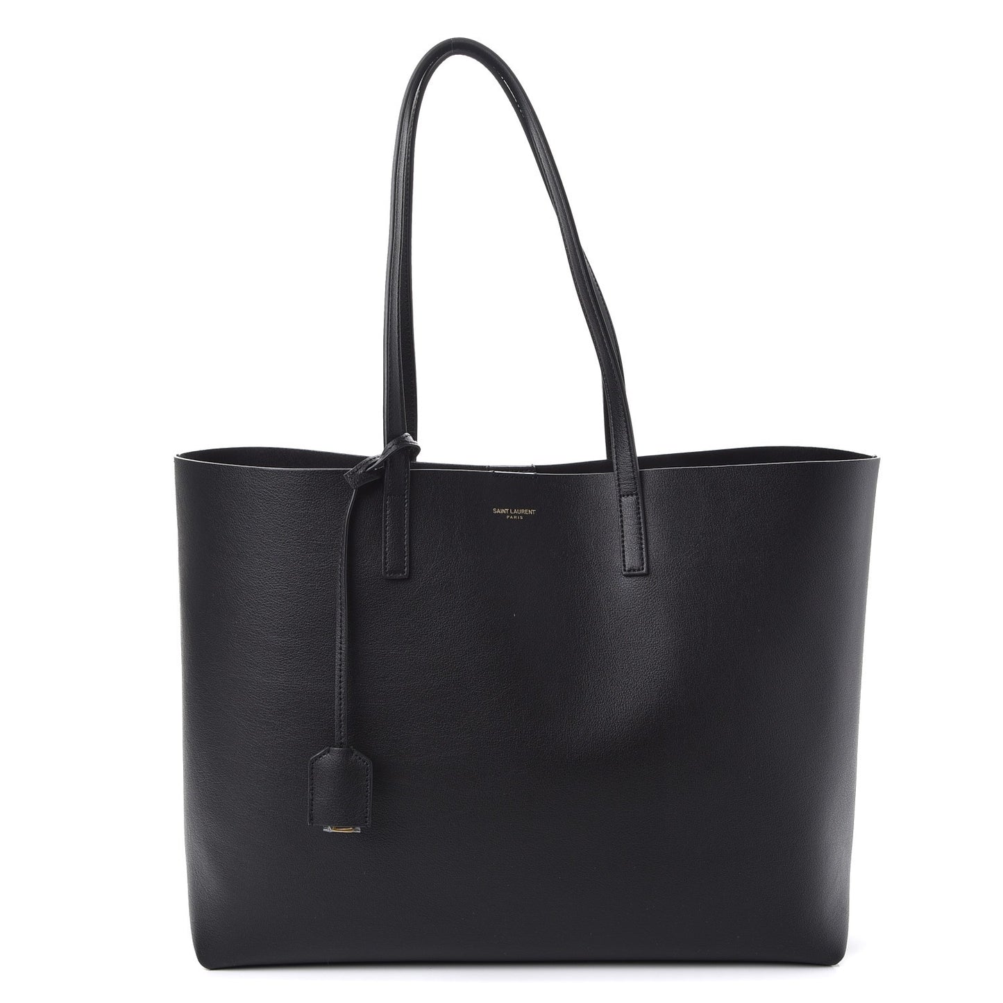 Calfskin Large Shopping Tote Black
