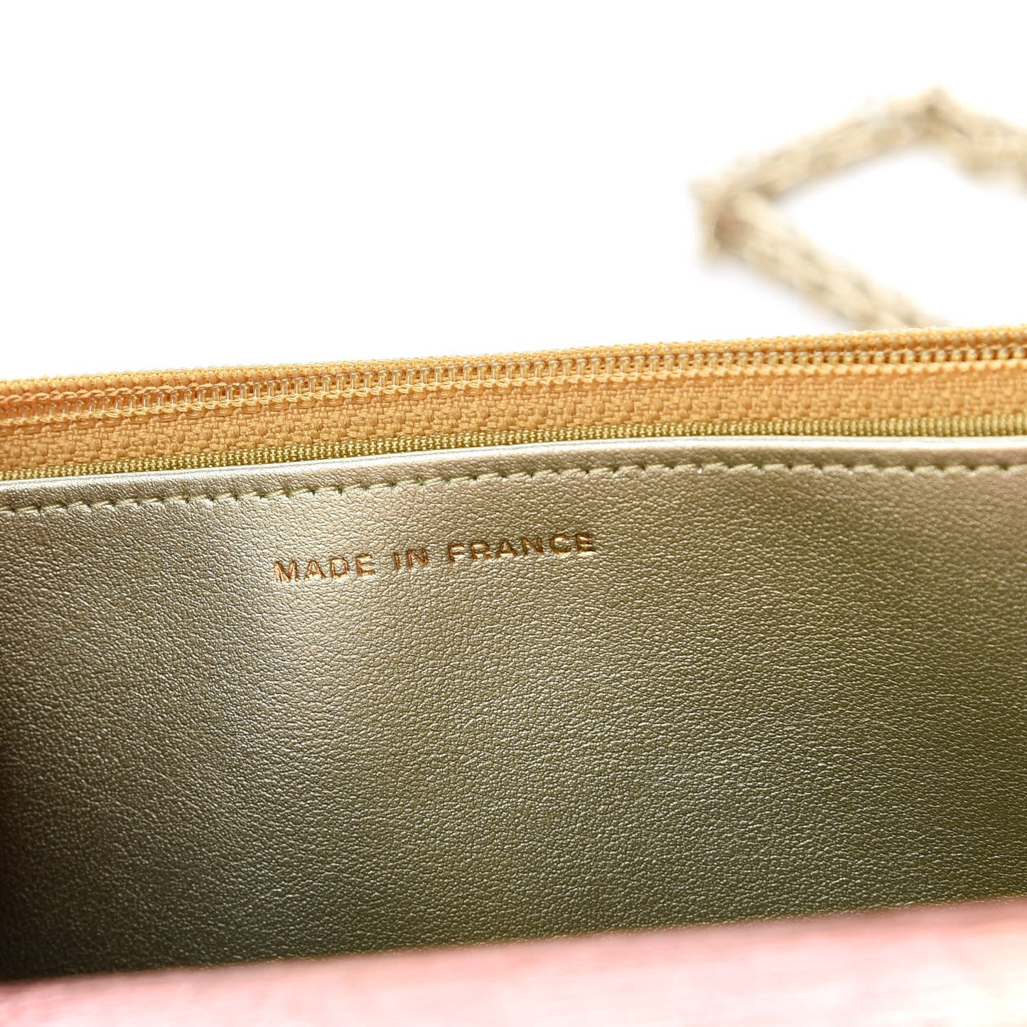 Metallic Goatskin Quilted 2.55 Reissue Wallet on Chain WOC Multicolor