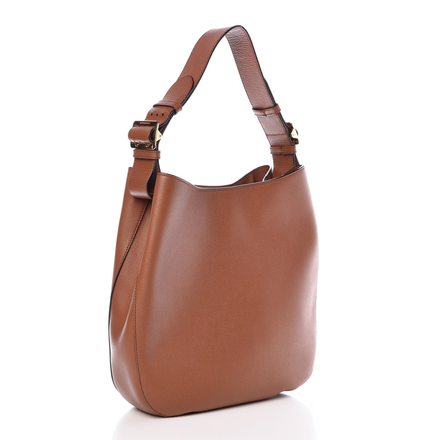 Burberry Grainy Calfskin Small Elmstone Hobo Tan 3 of 7