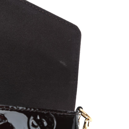 Louis Vuitton Vernis Pochette Felicie Chain Wallet Amarante 8 of 8