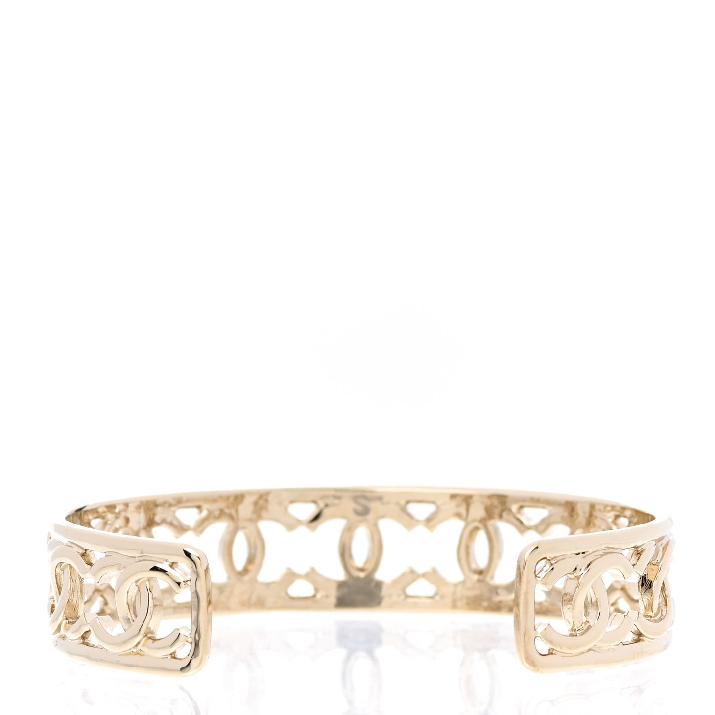 Metal Logo CC Cuff Gold