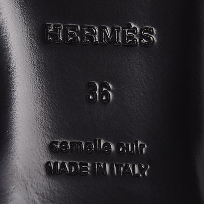 Hermes Velvet Trocadero Mule 36 Black 6 of 8