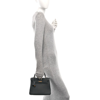 Hermes Togo Kelly Retourne 25 Gris Misty 2 of 13