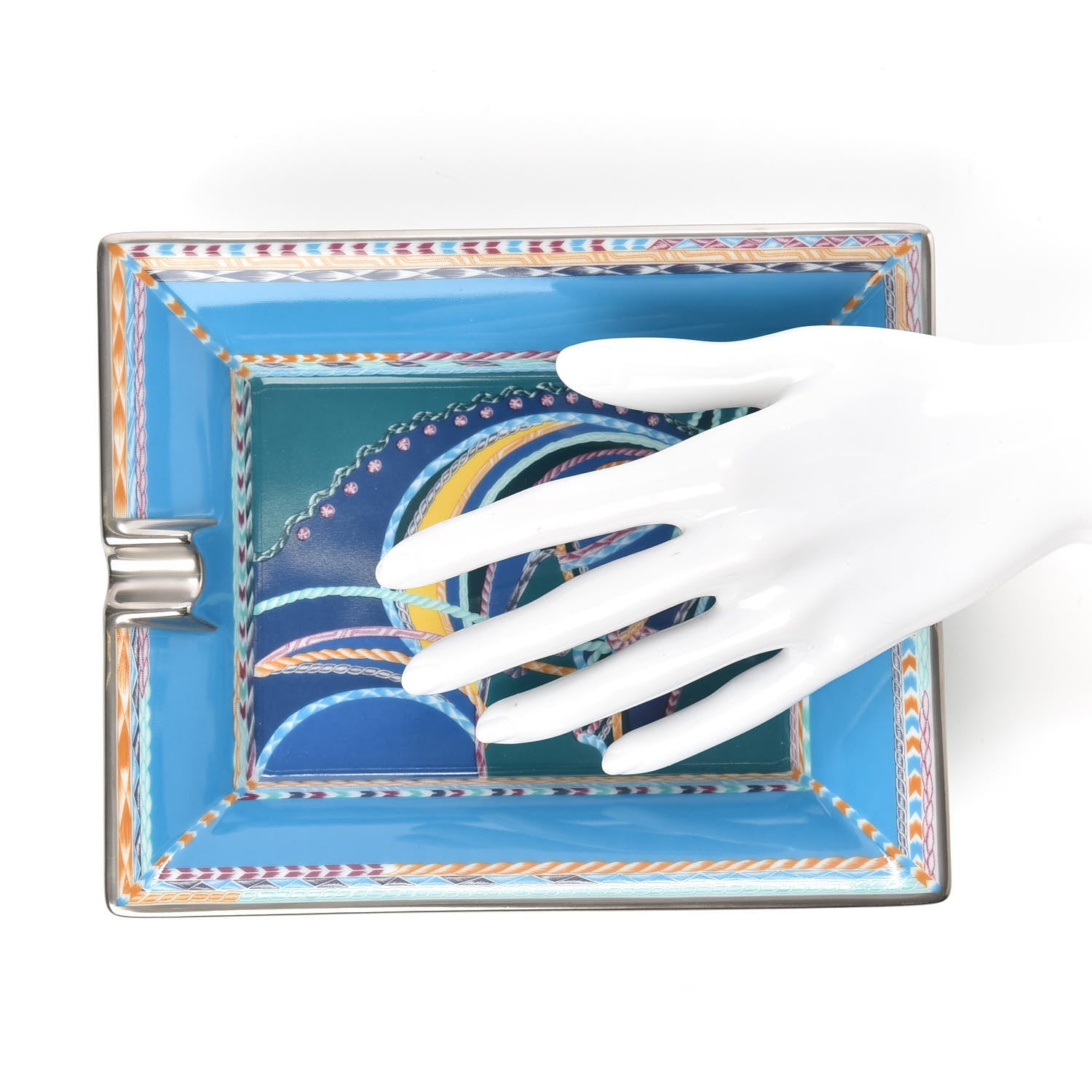Hermes Porcelain Cendrier 2H Robe du Soir Ashtray 2 of 6