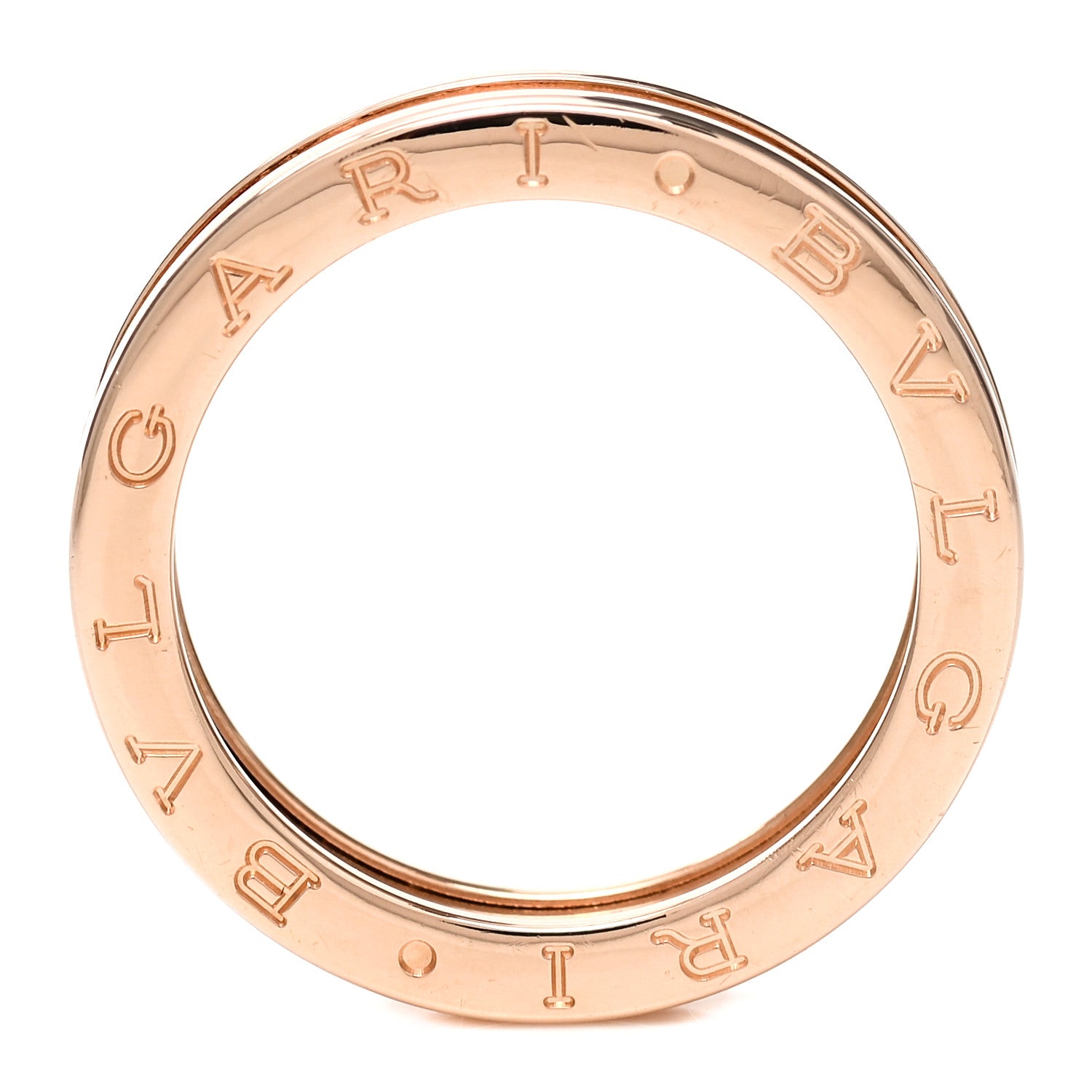 Bulgari 18K Rose Gold B.Zero1 One-Band Ring 60 9.25 5 of 5