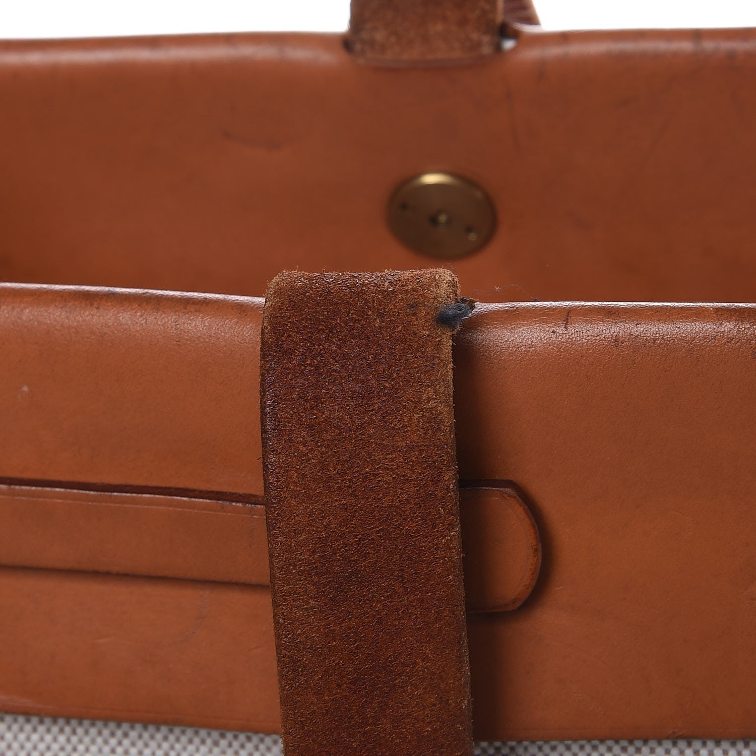 Hermes Toile Vache Hunter Herbag Cabas MM Natural 12 of 19