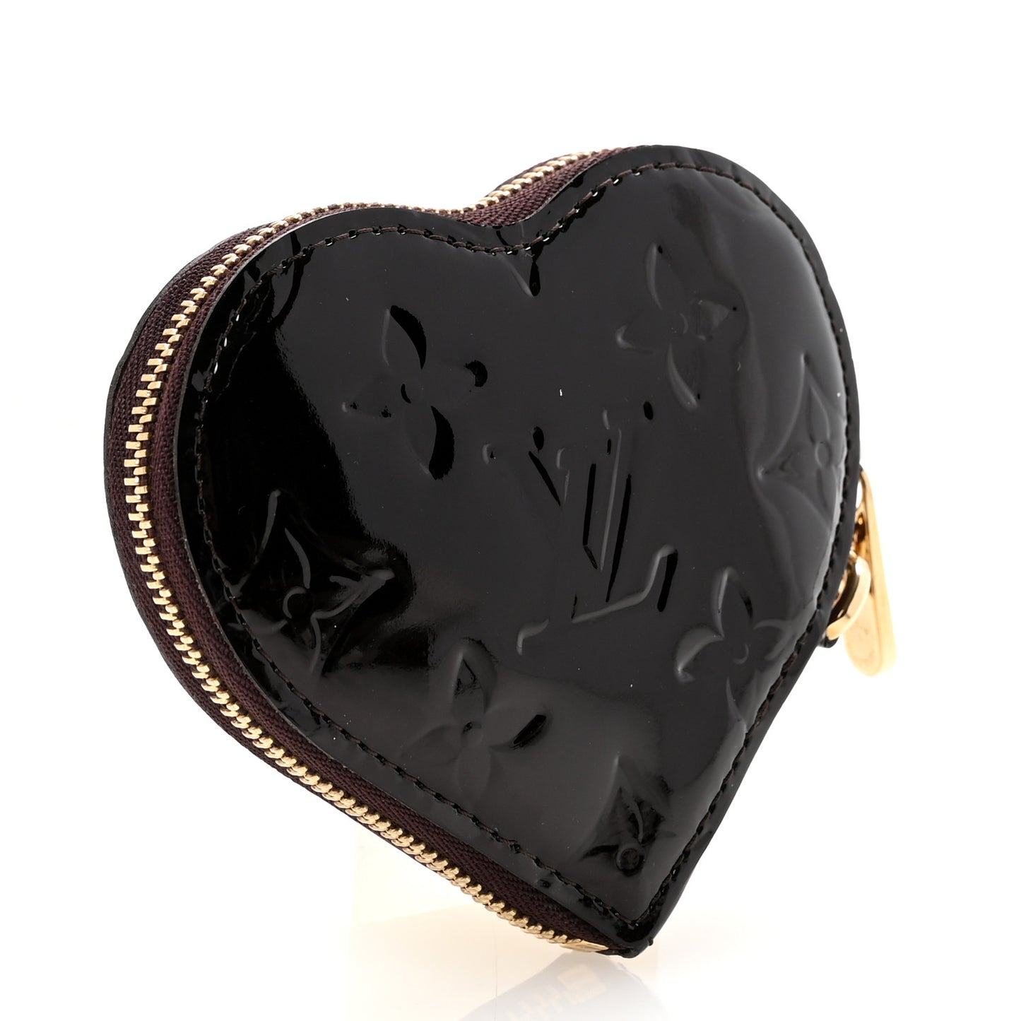 Vernis Heart Coin Purse Amarante