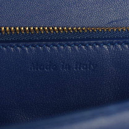 Celine Smooth Calfskin Medium Classic Box Flap Bag Indigo 7 of 8