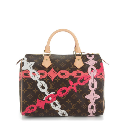 Louis Vuitton Monogram Bay Speedy 30 Rose Ballerine Poppy 1 of 7