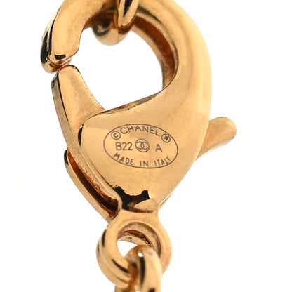 Chanel Pearl Crystal CC Chain Long Necklace Gold 5 of 5