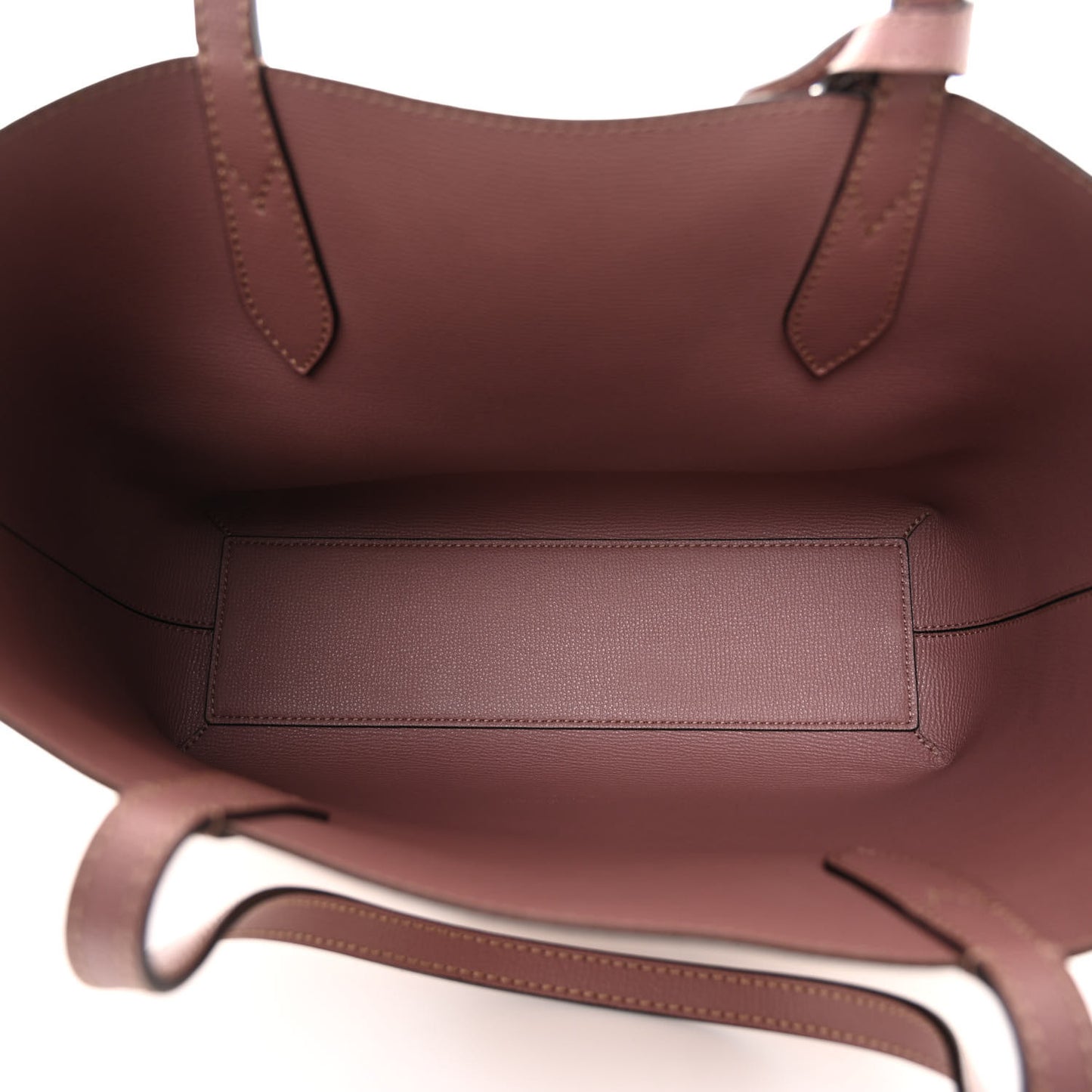 Grainy Calfskin Haymarket Check Medium Reversible Tote Dusty Pink