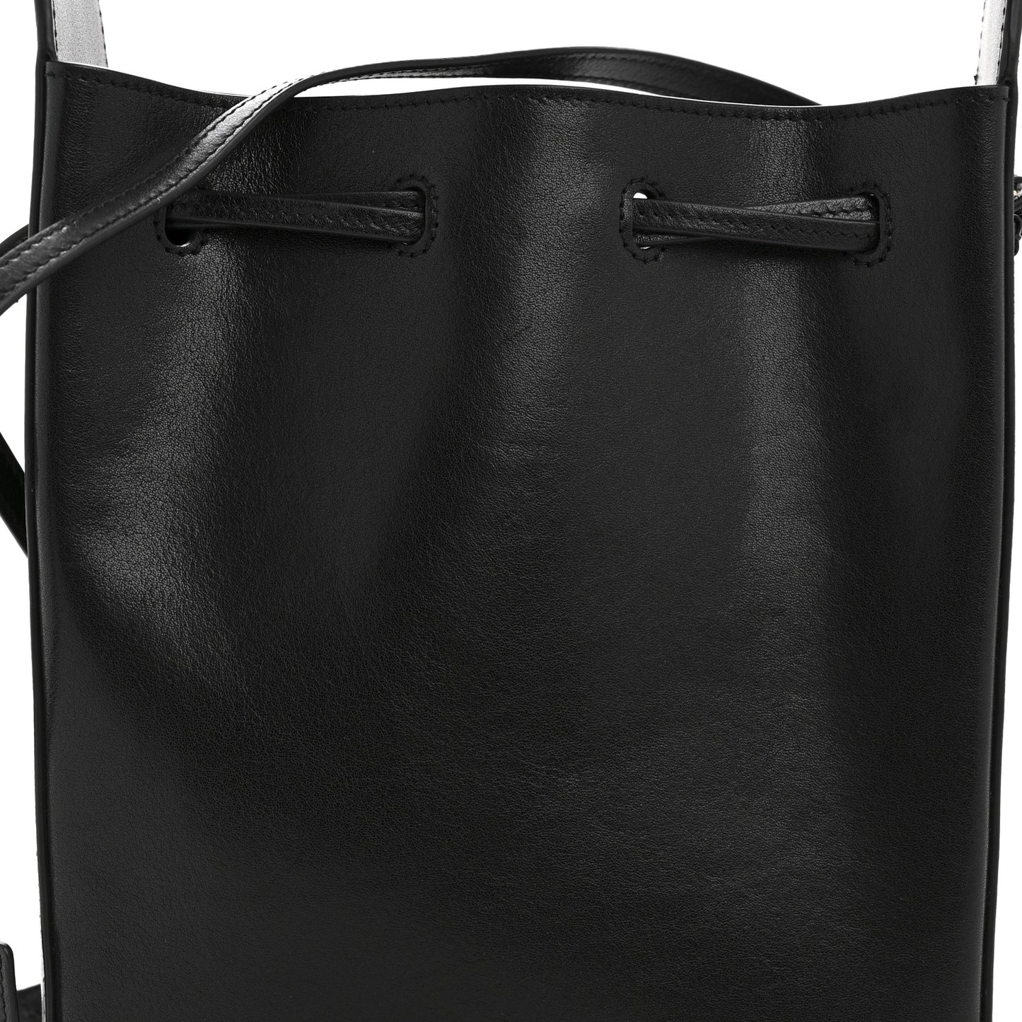 Calfskin Small Bucket Bag Black