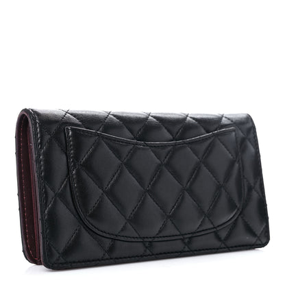Chanel Lambskin Quilted Yen Wallet Black 3 of 13