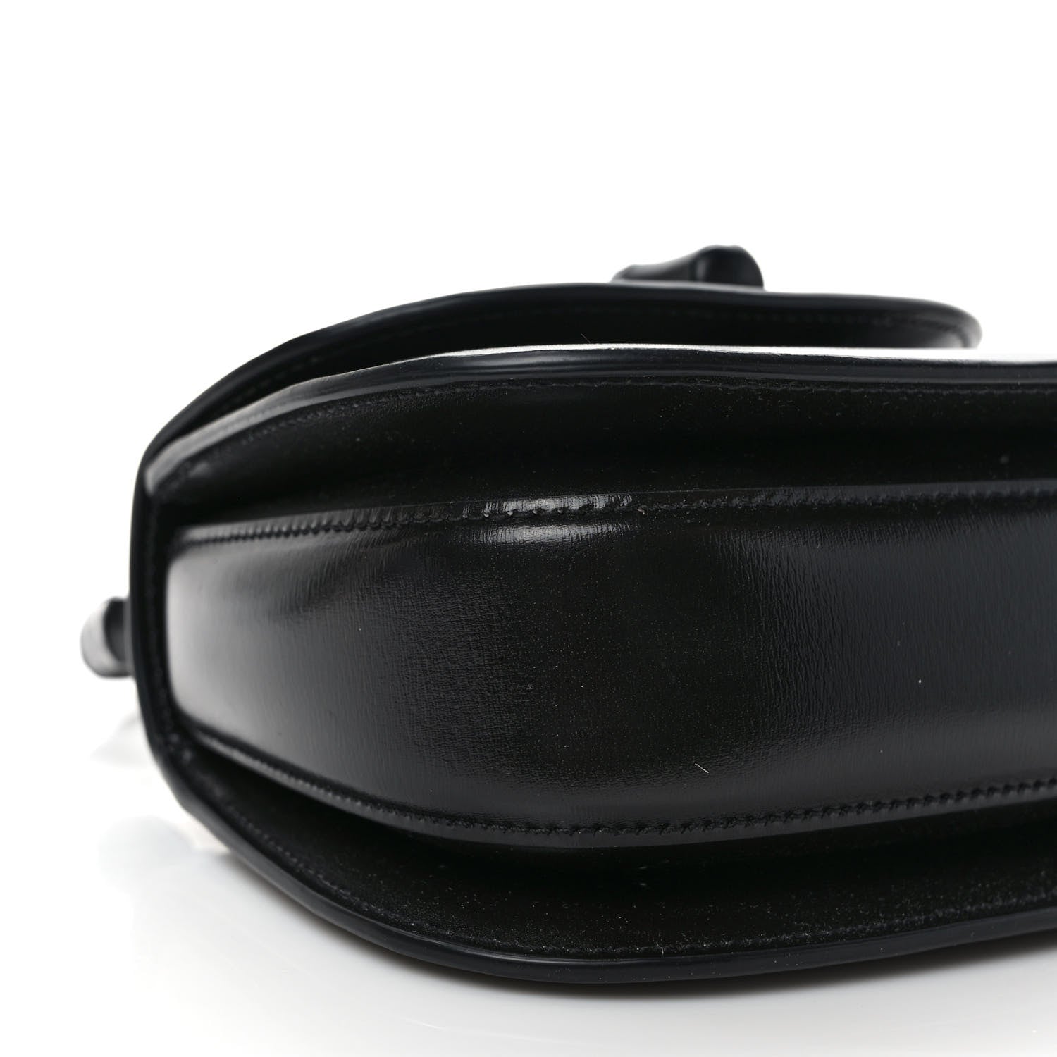 Gucci Boarded Dyana Lux Calfskin Web Monochrome Mini Bamboo 1947 Top Handle Bag Black 7 of 10