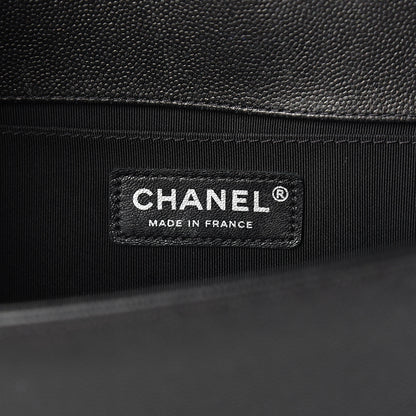 Chanel Caviar Quilted Medium Boy Flap So Black 5 of 15