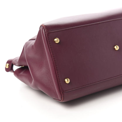 Fendi Nappa Medium Peekaboo Iconic Satchel Bordeaux 6 of 9
