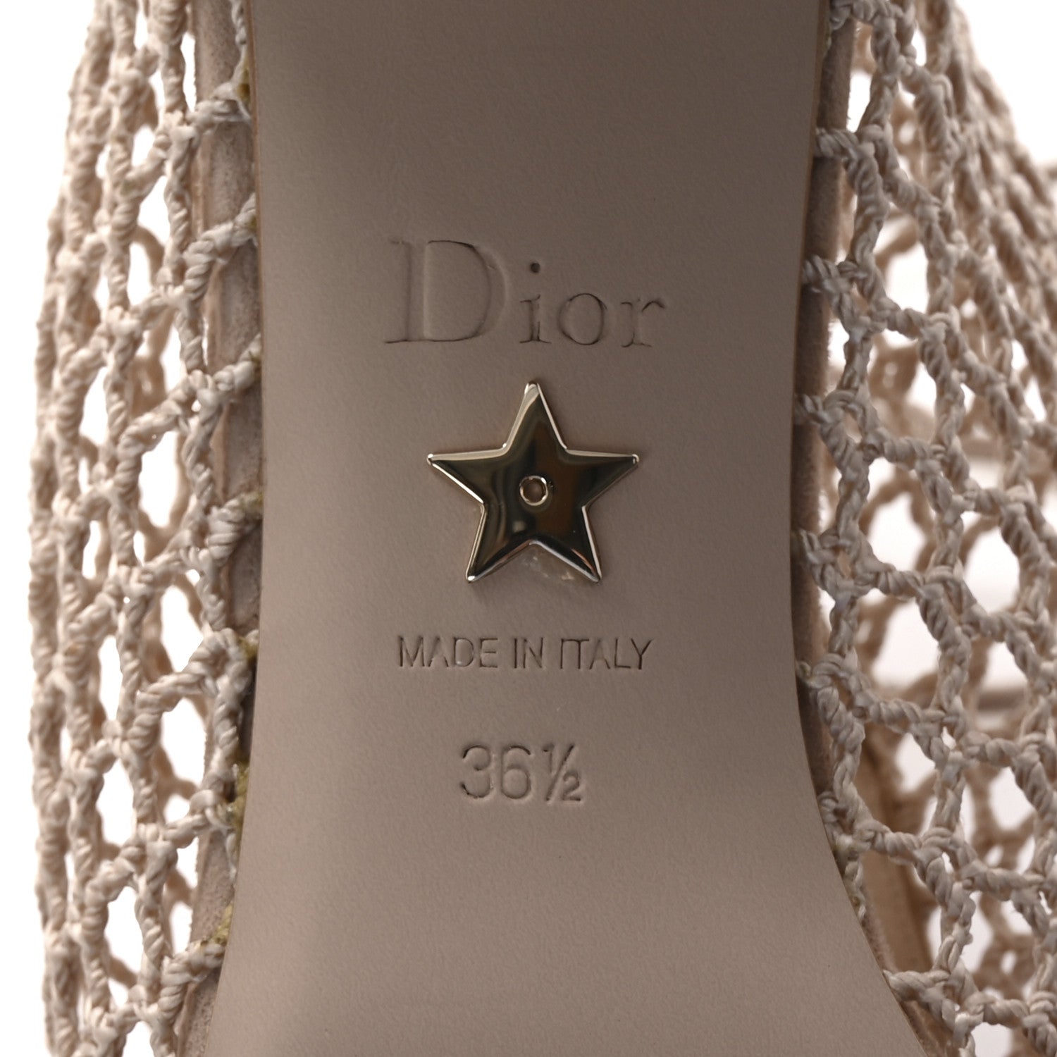 Christian Dior Suede Resille Naughtily-D 30mm Ankle Boots 36.5 Nude 7 of 9