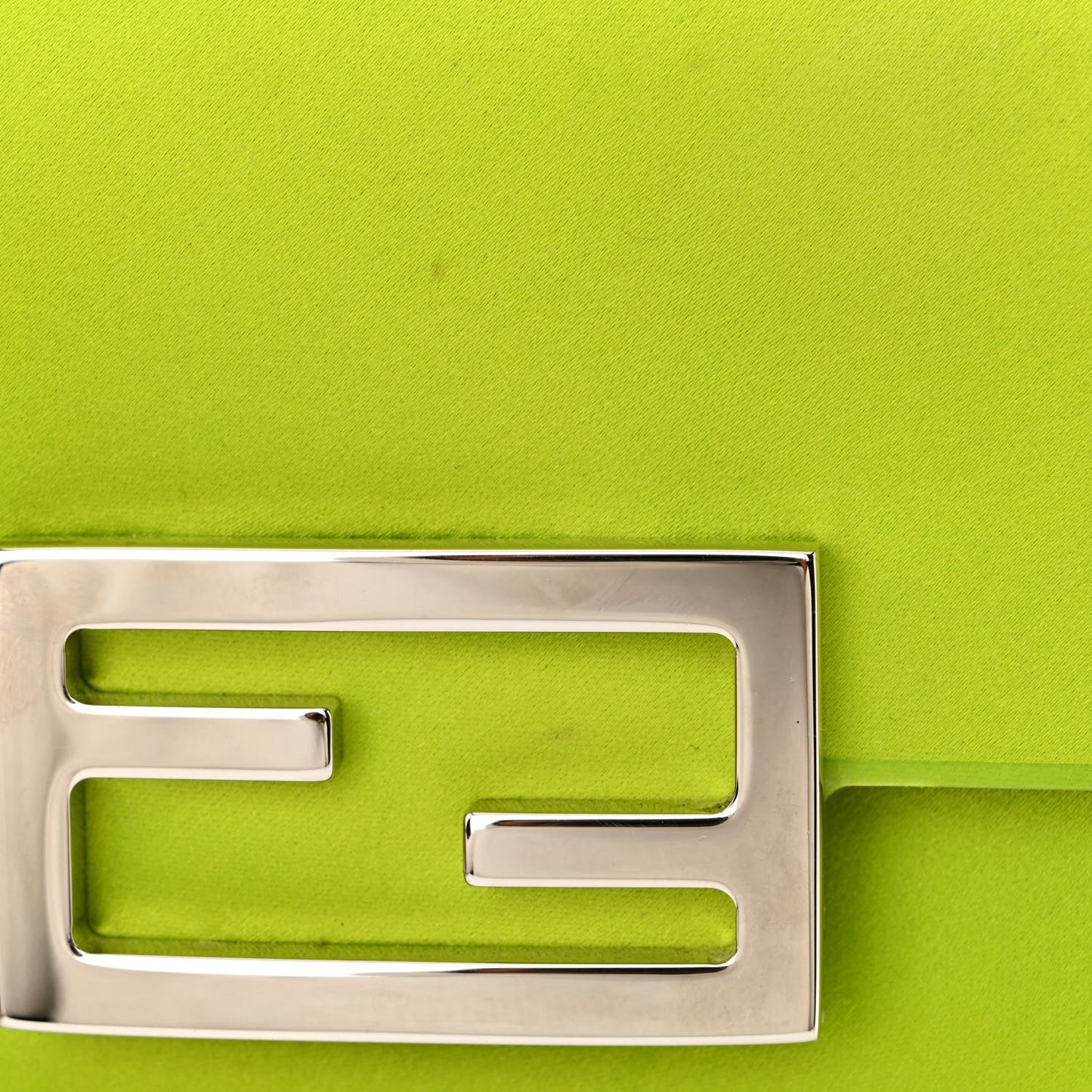 Silk Satin Phone Baguette Wasabi