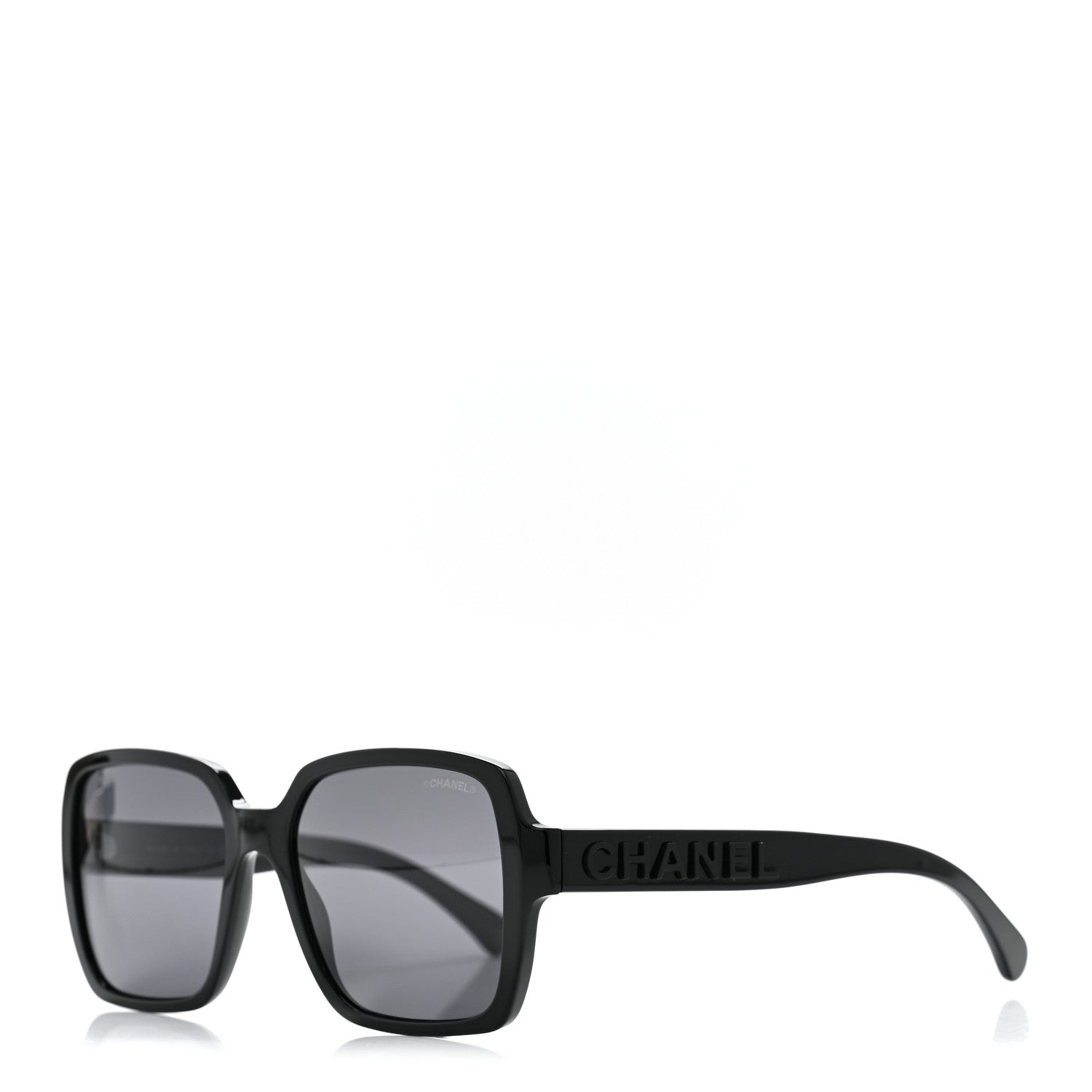 Chanel Acetate Square Sunglasses 5408 Black 1 of 7